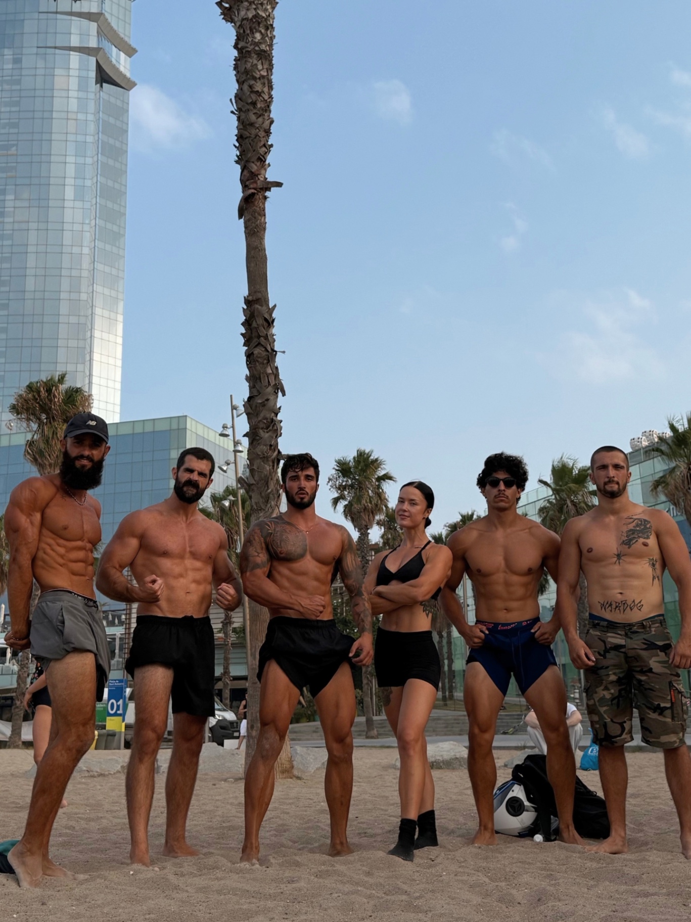 Community on the beach